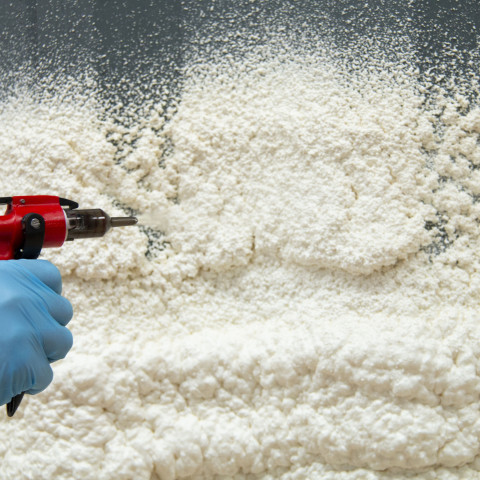 foam spraying