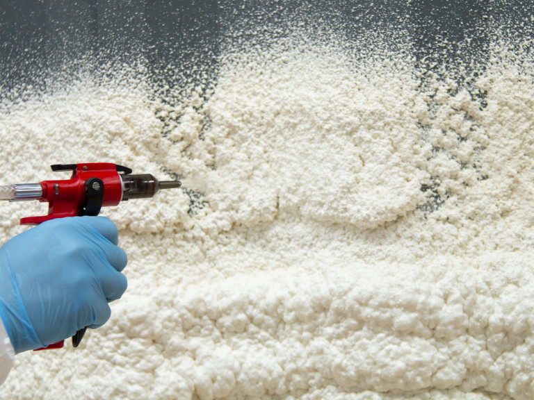foam spraying